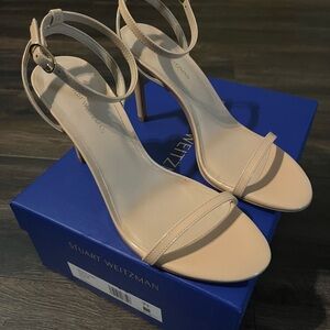 Stuart Weitzman Heels Dancer 95. Golden Beige